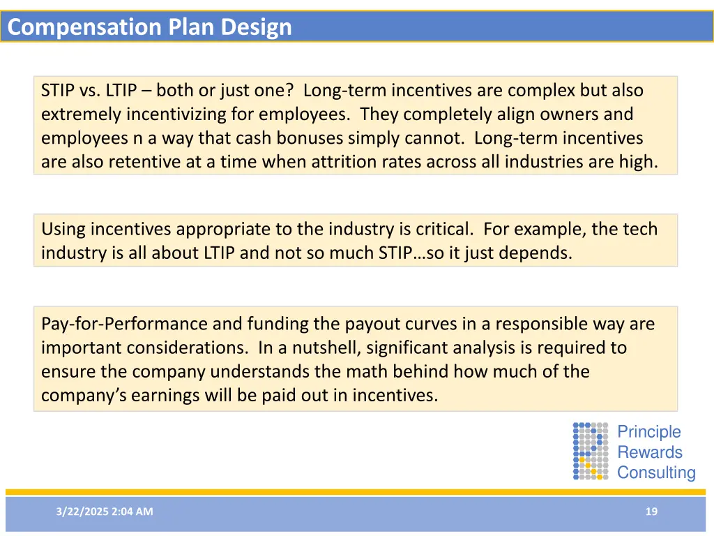 compensation plan design