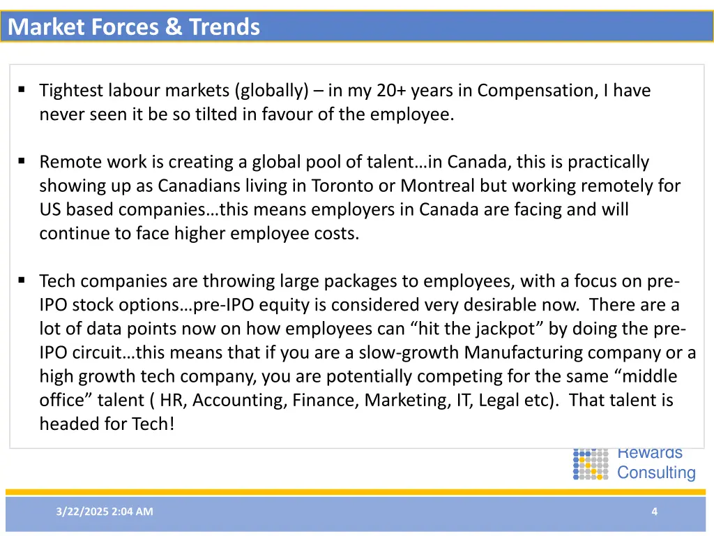 market forces trends