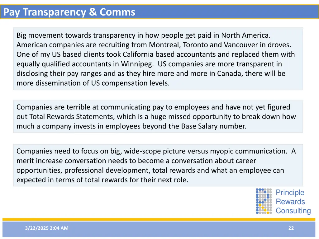 pay transparency comms