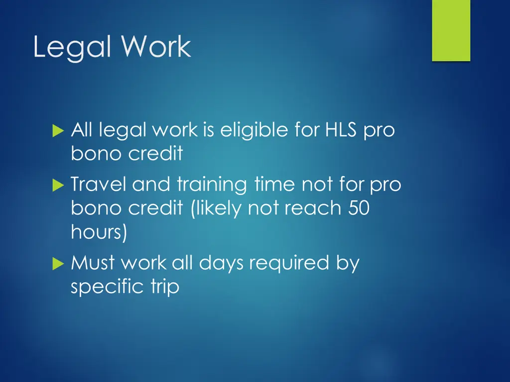 legal work