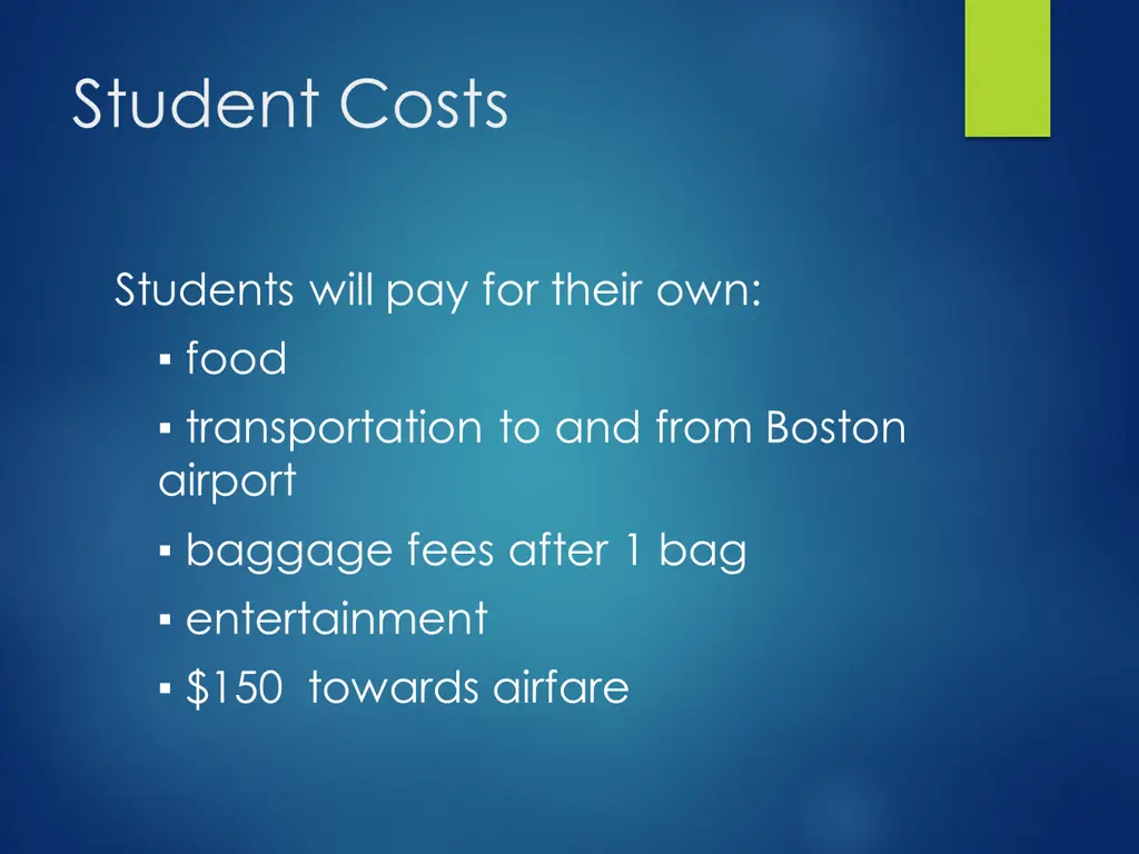 student costs