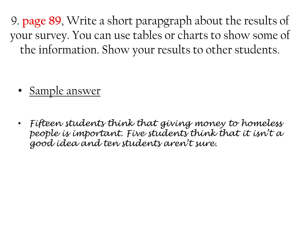 9 page 89 write a short parapgraph about