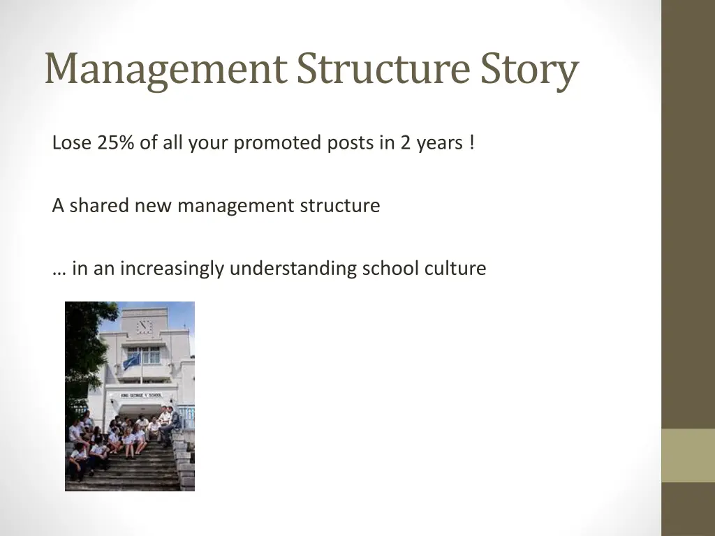 management structure story