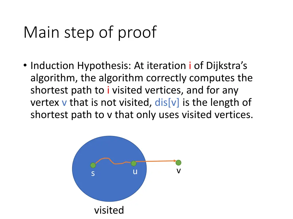 main step of proof