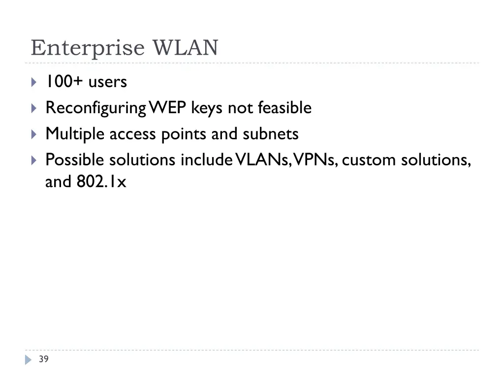 enterprise wlan