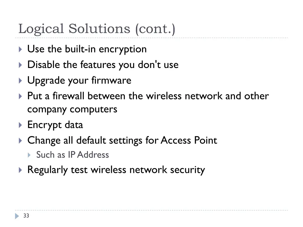 logical solutions cont