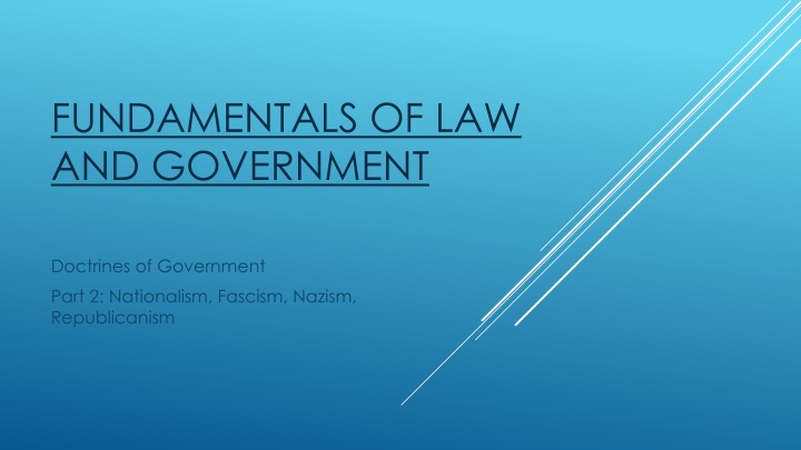 fundamentals of law and government