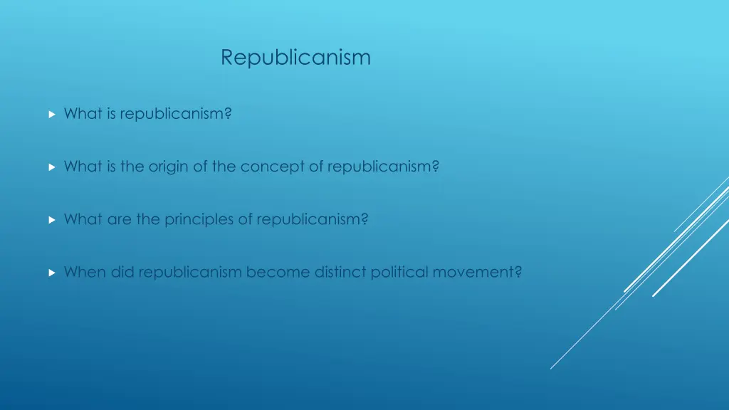 republicanism