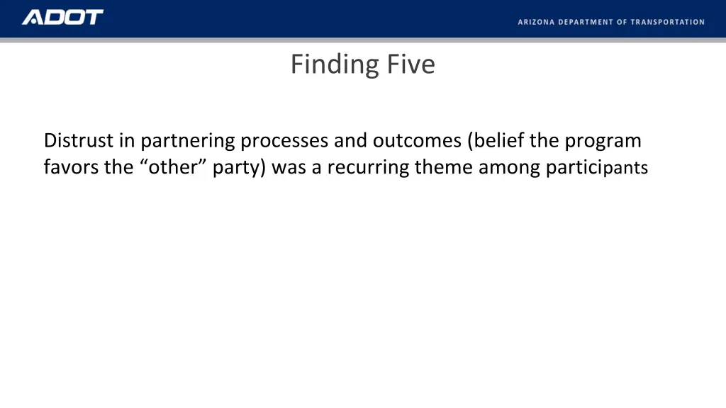 finding five