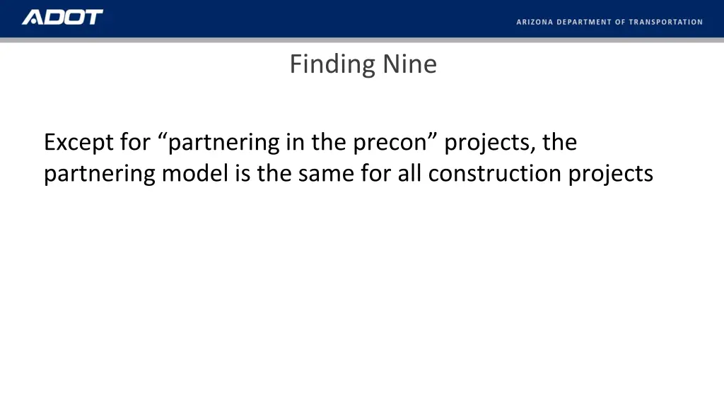 finding nine