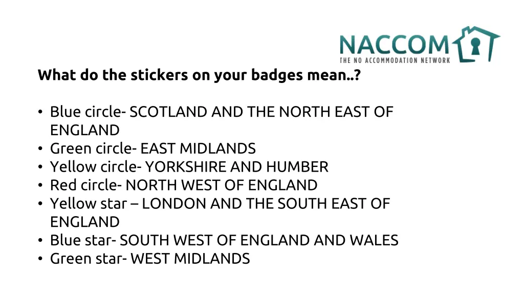 what do the stickers on your badges mean