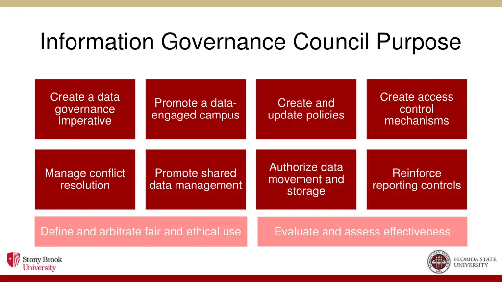 information governance council purpose