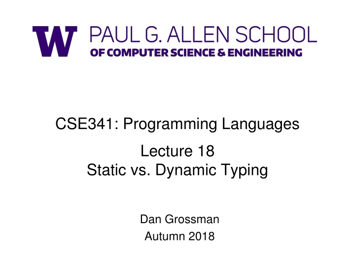 cse341 programming languages