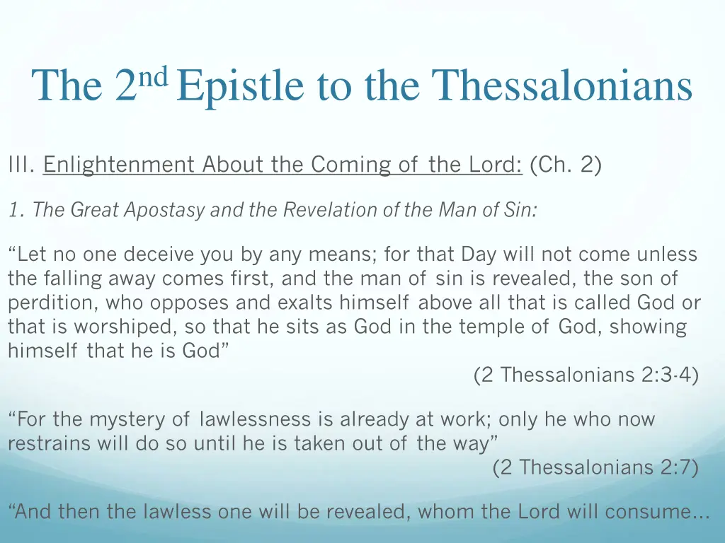 the 2 nd epistle to the thessalonians 4