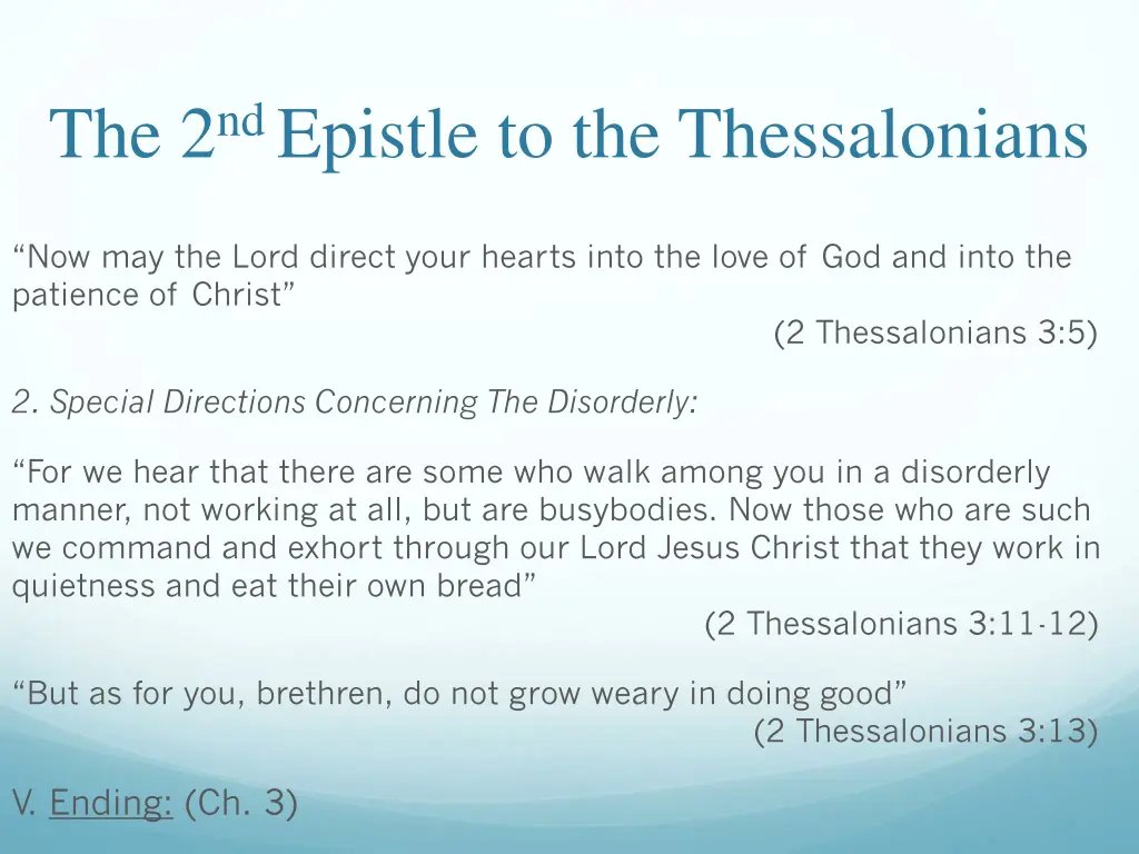 the 2 nd epistle to the thessalonians 7