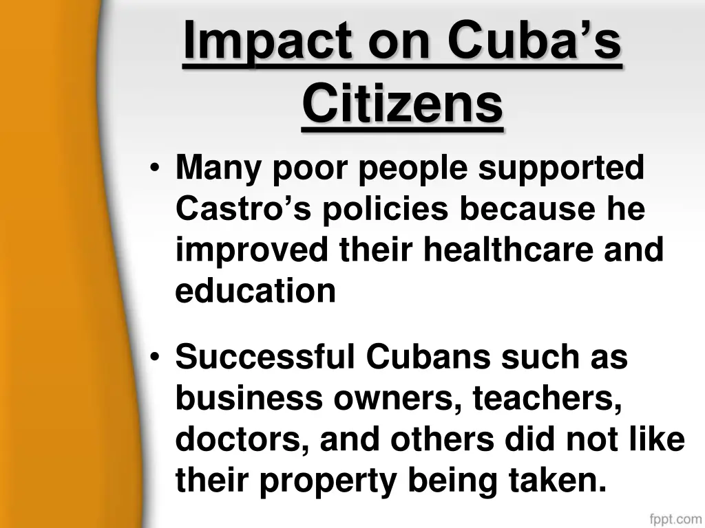 impact on cuba s citizens many poor people