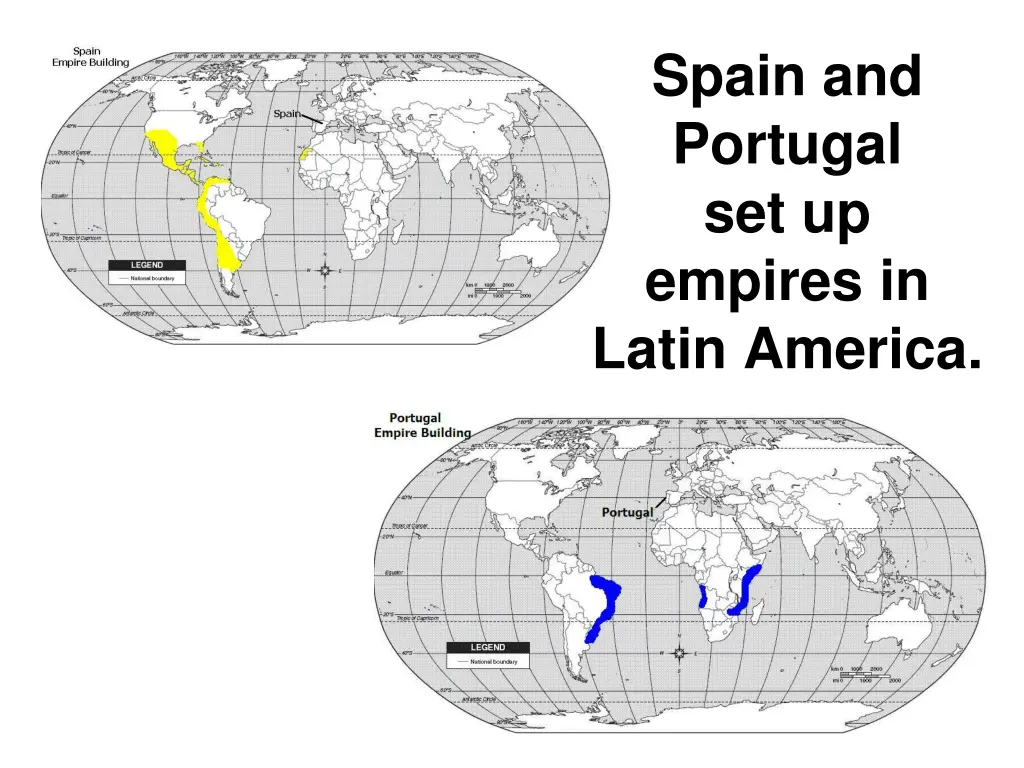 spain and portugal set up empires in latin america