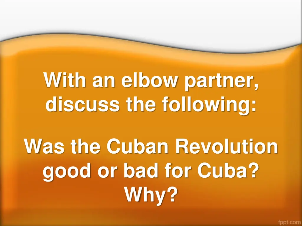 with an elbow partner discuss the following