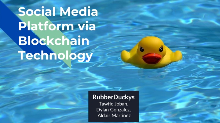 social media platform via blockchain technology