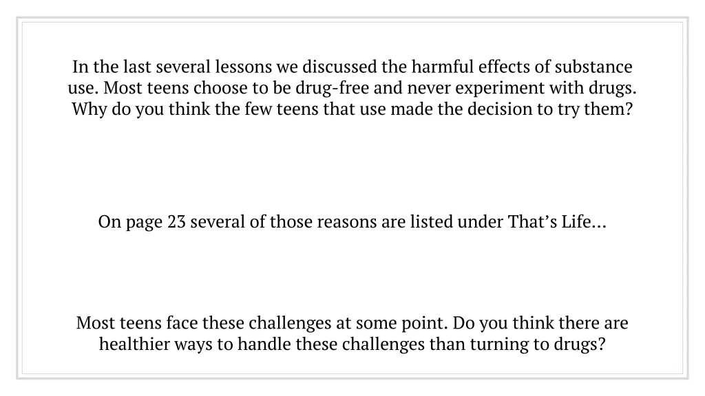 in the last several lessons we discussed