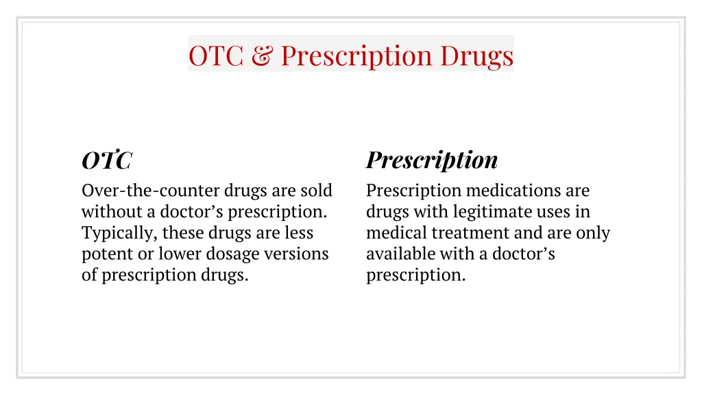 otc prescription drugs