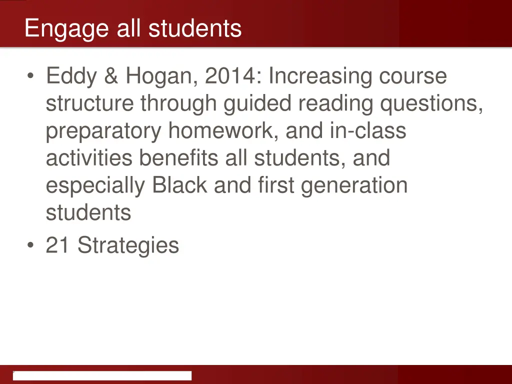 engage all students