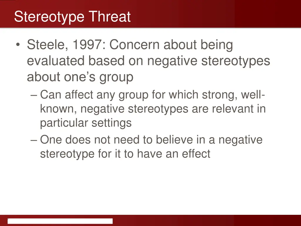 stereotype threat