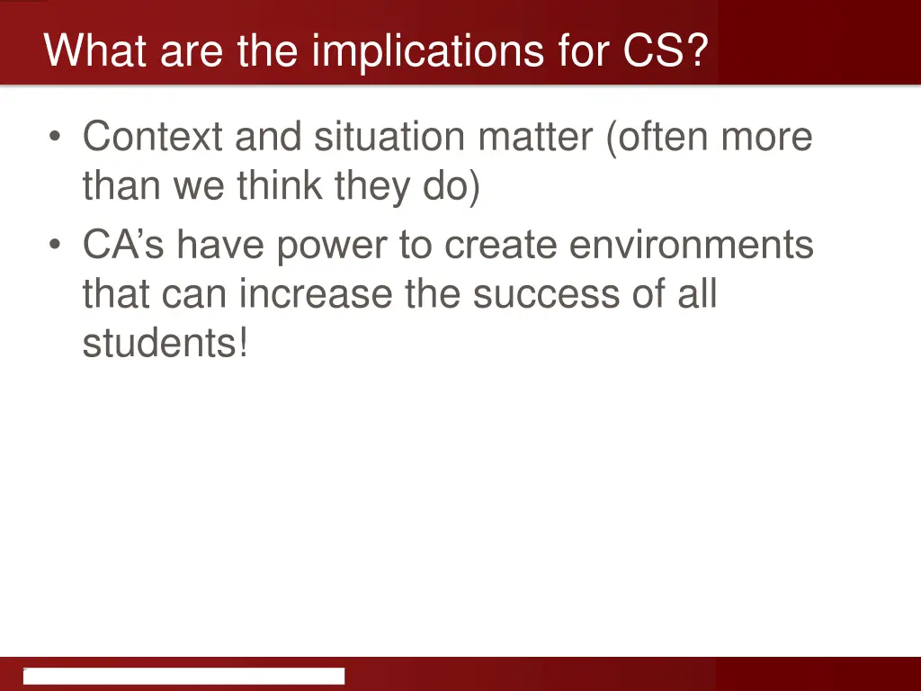 what are the implications for cs