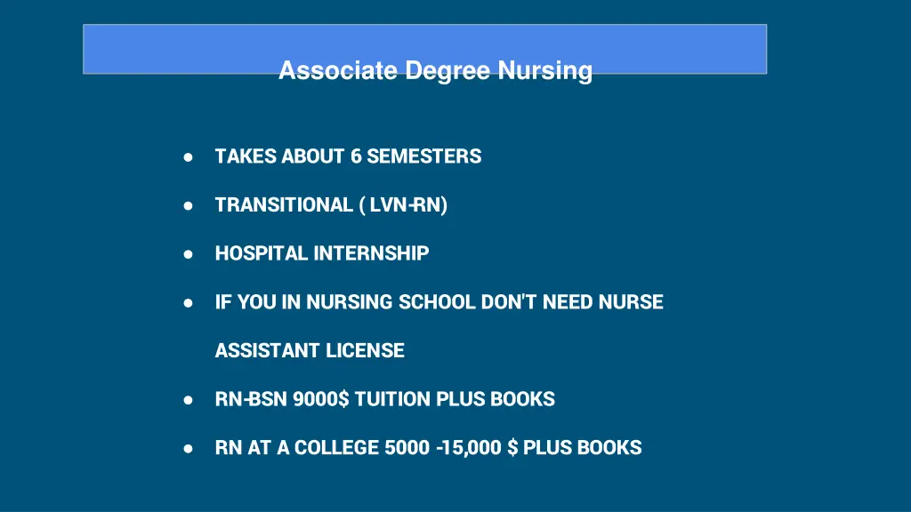 associate degree nursing
