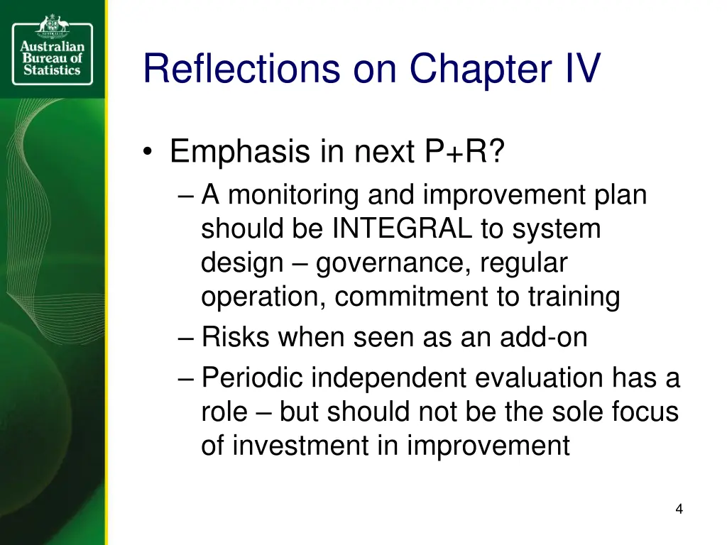 reflections on chapter iv 1
