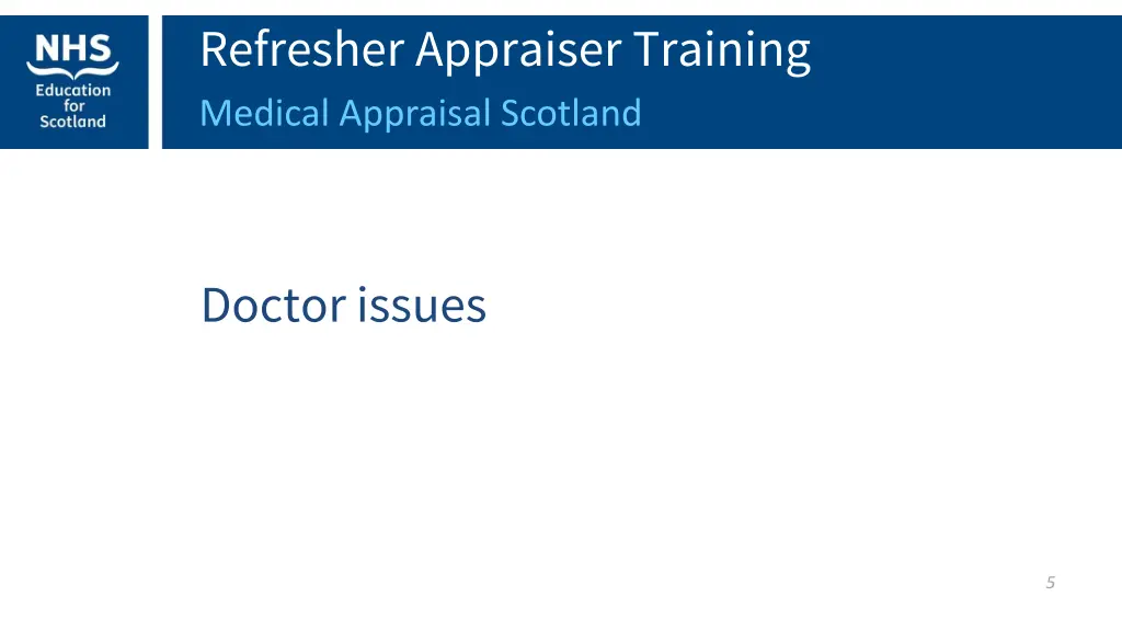 refresher appraiser training medical appraisal 1
