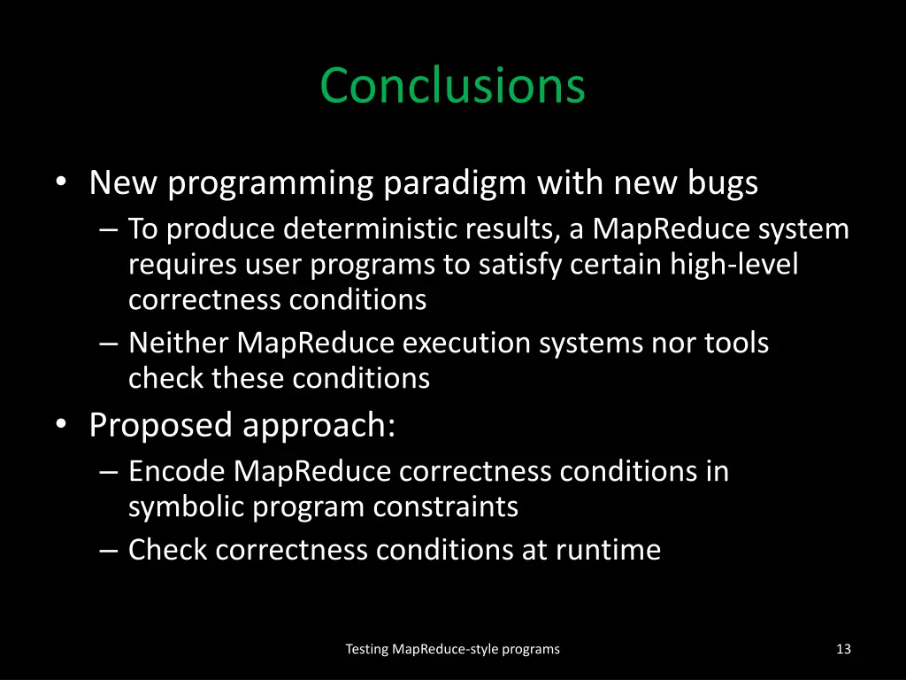 conclusions
