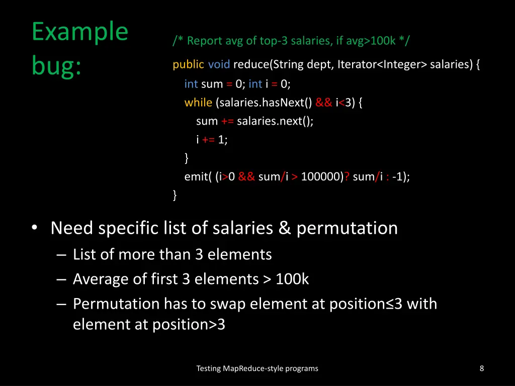 example bug 1