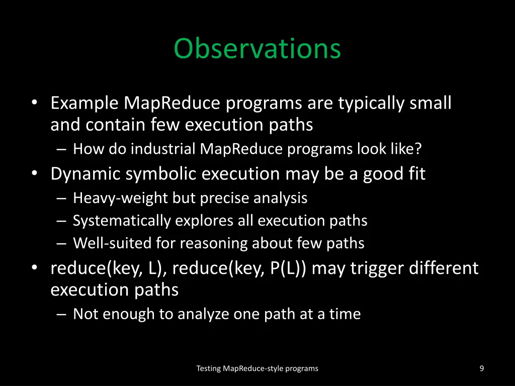 observations