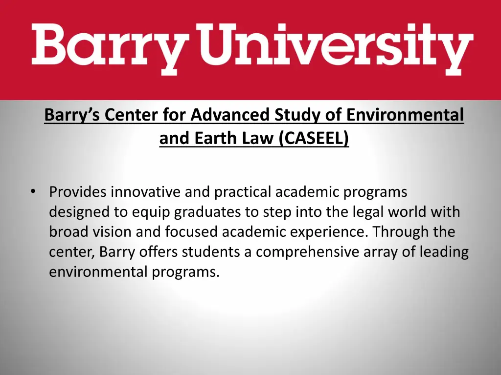 barry s center for advanced study