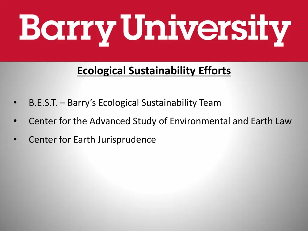 ecological sustainability efforts