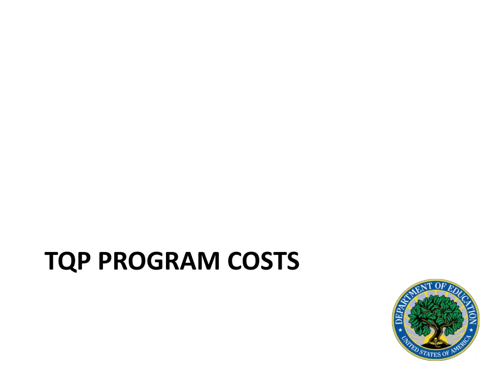 tqp program costs