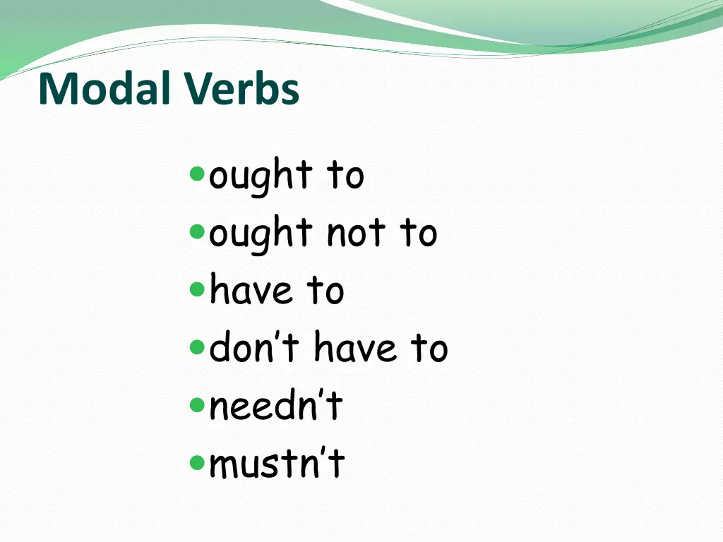 modal verbs