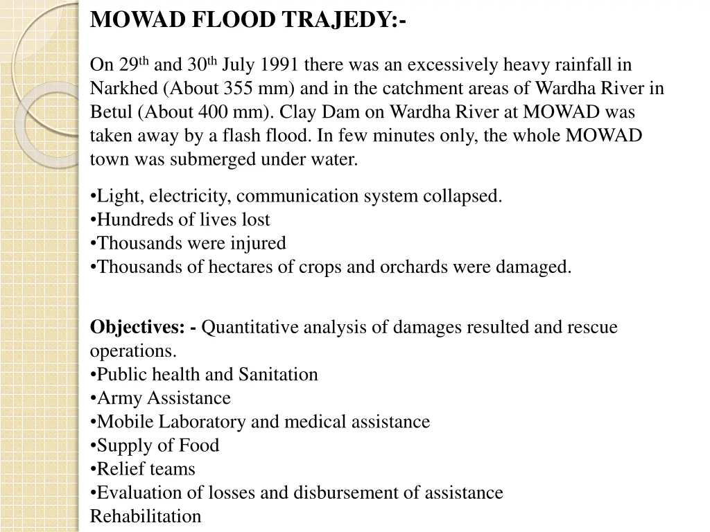 mowad flood trajedy