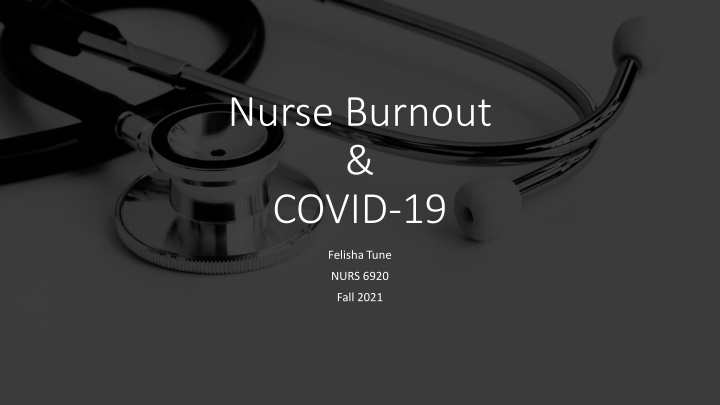 nurse burnout covid 19