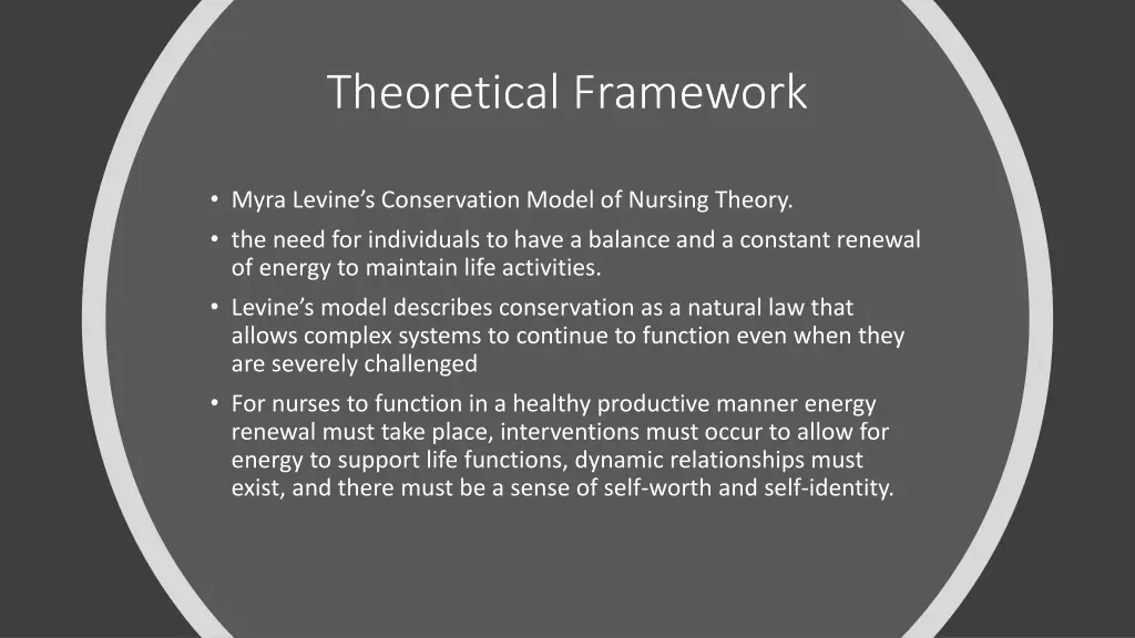 theoretical framework