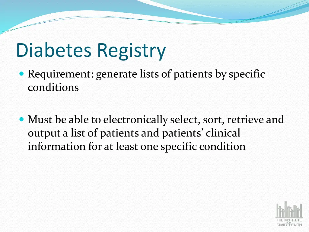diabetes registry