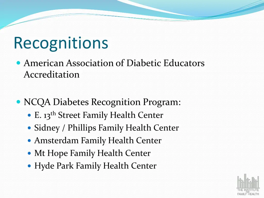 recognitions