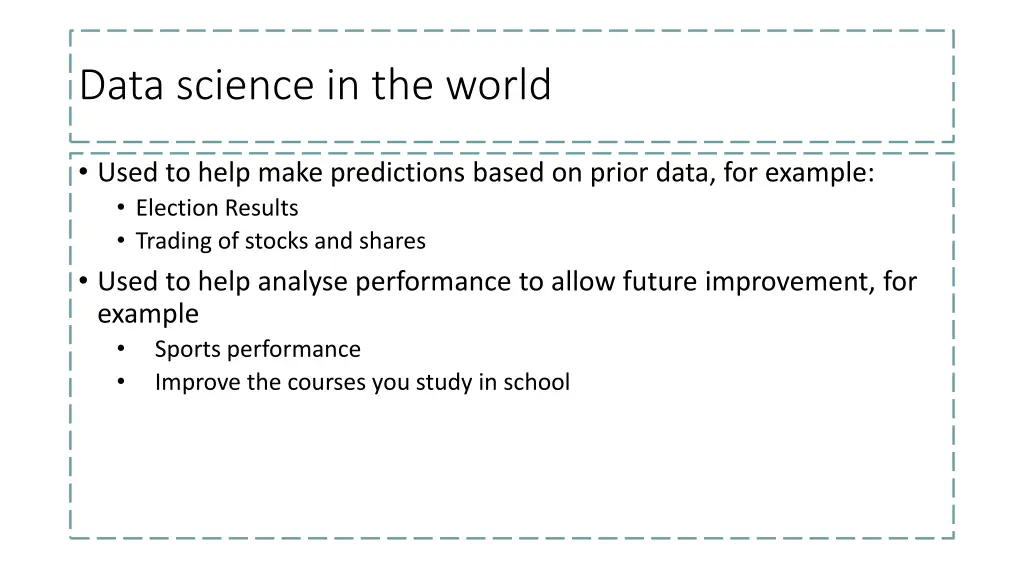 data science in the world