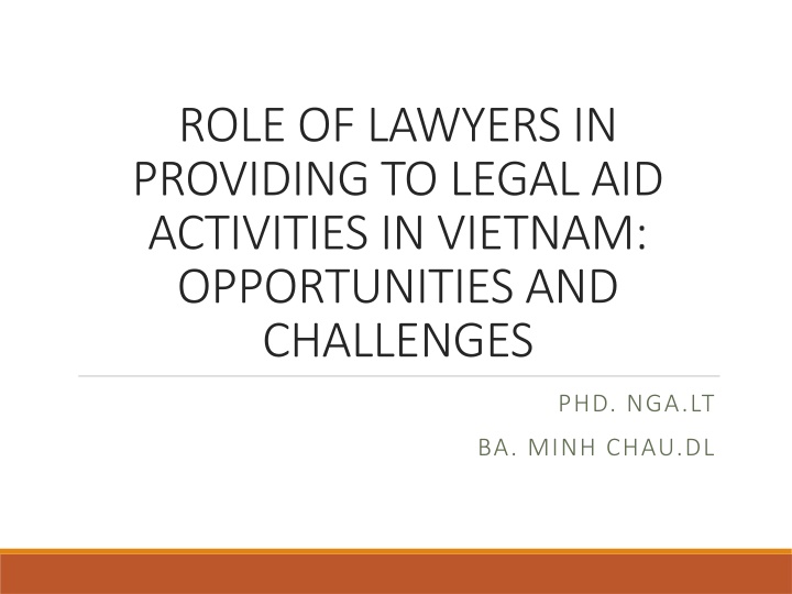 role of lawyers in providing to legal