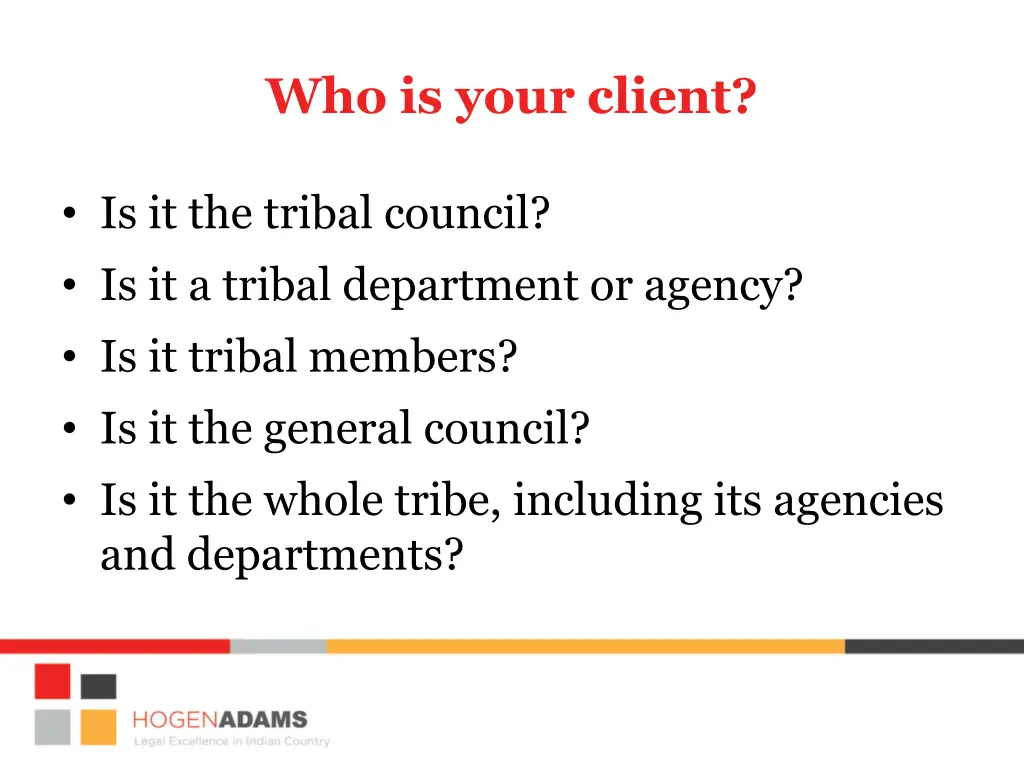 who is your client