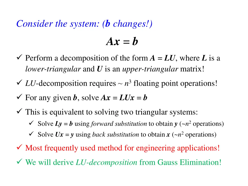 consider the system b changes