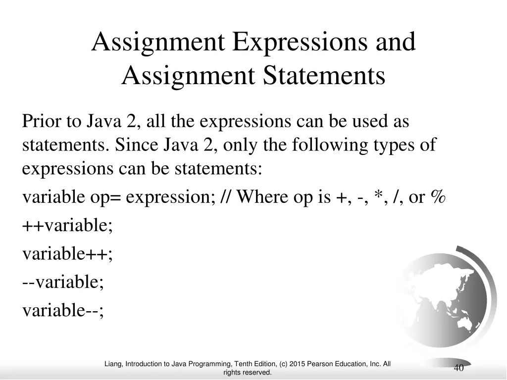 assignment expressions and assignment statements