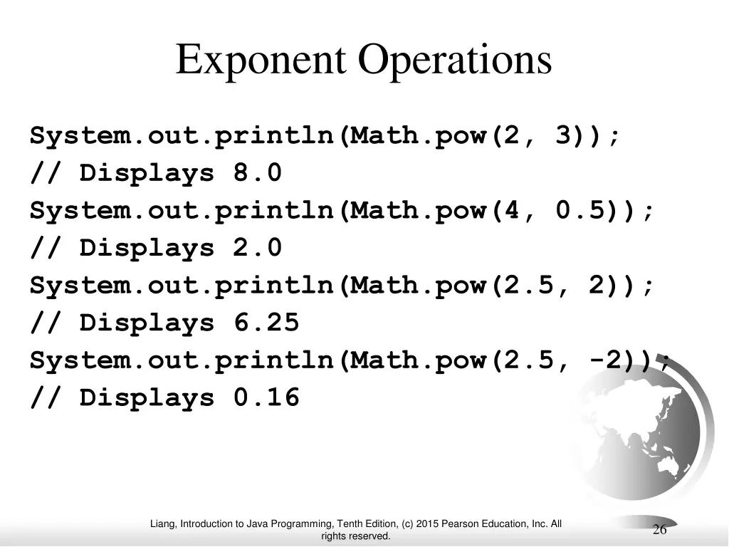 exponent operations