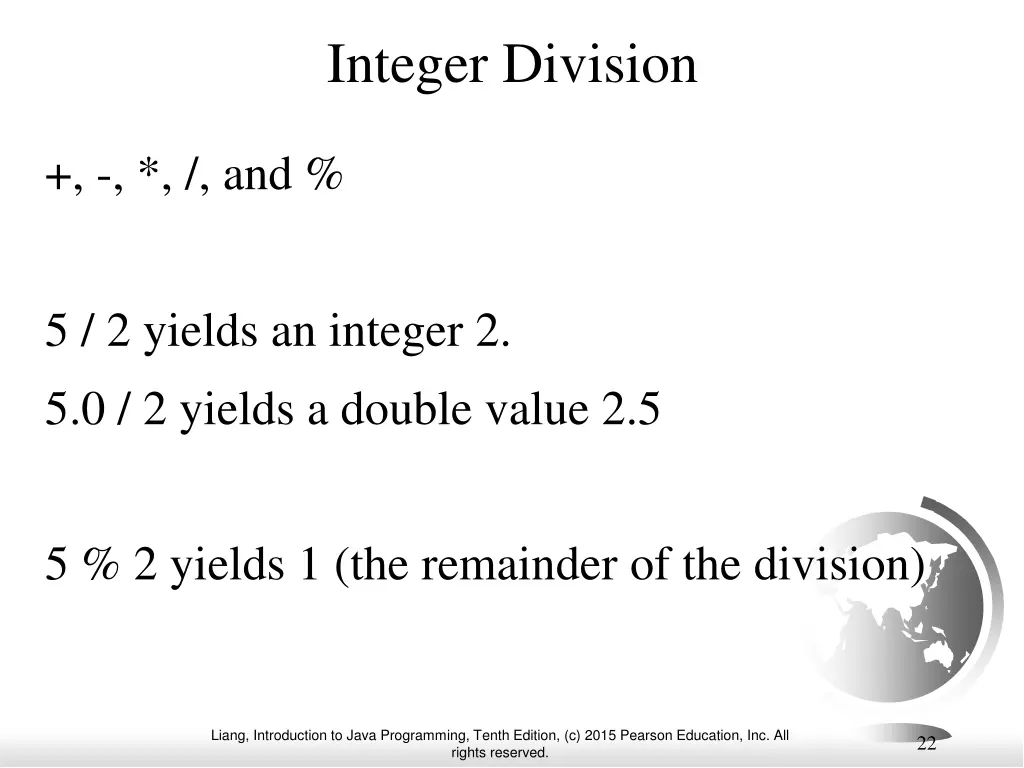 integer division